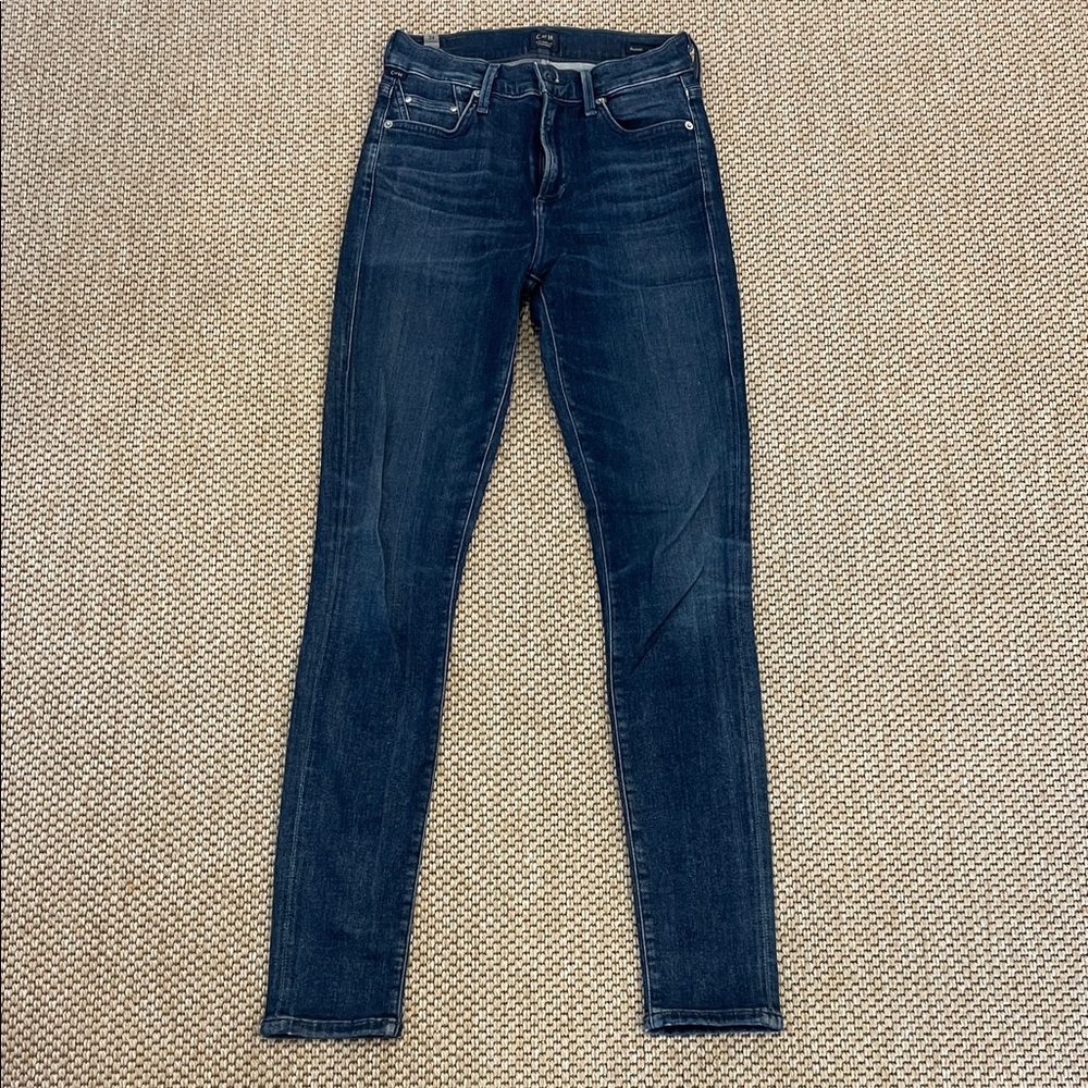 Citizens Of Humanity Blue Rocket High Rise Skinny Jeans